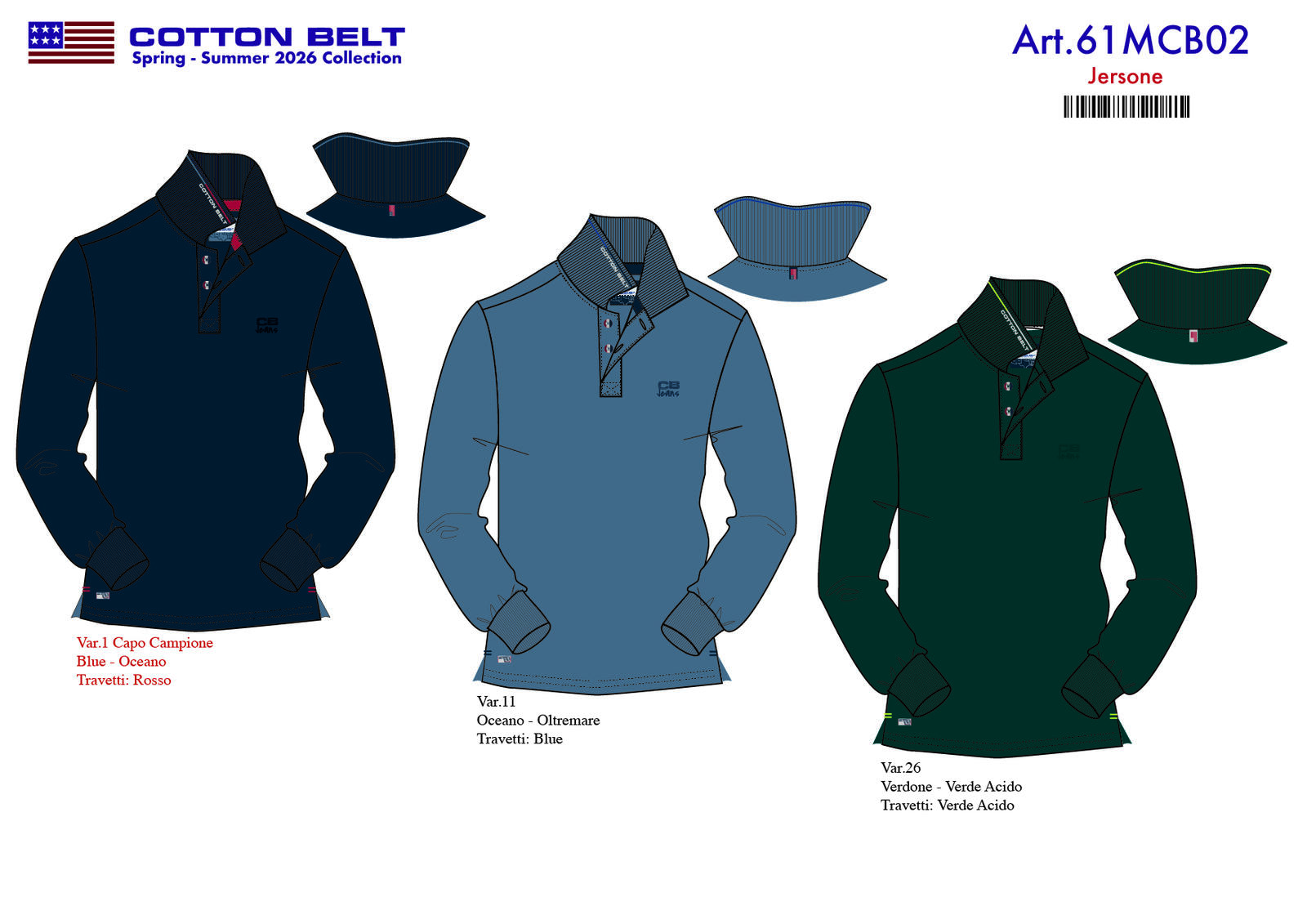 POLO UOMO M/L 61MCB02 Tellini S.r.l. Ingrosso Abbigliamento